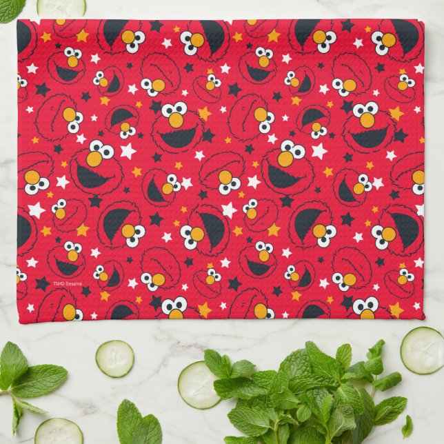 Elmo | So Silly Star Pattern Kitchen Towel (Folded)