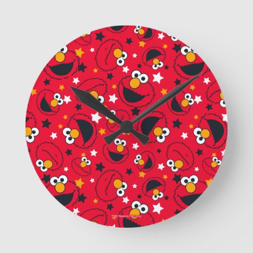 Elmo  So Silly Star Pattern Round Clock