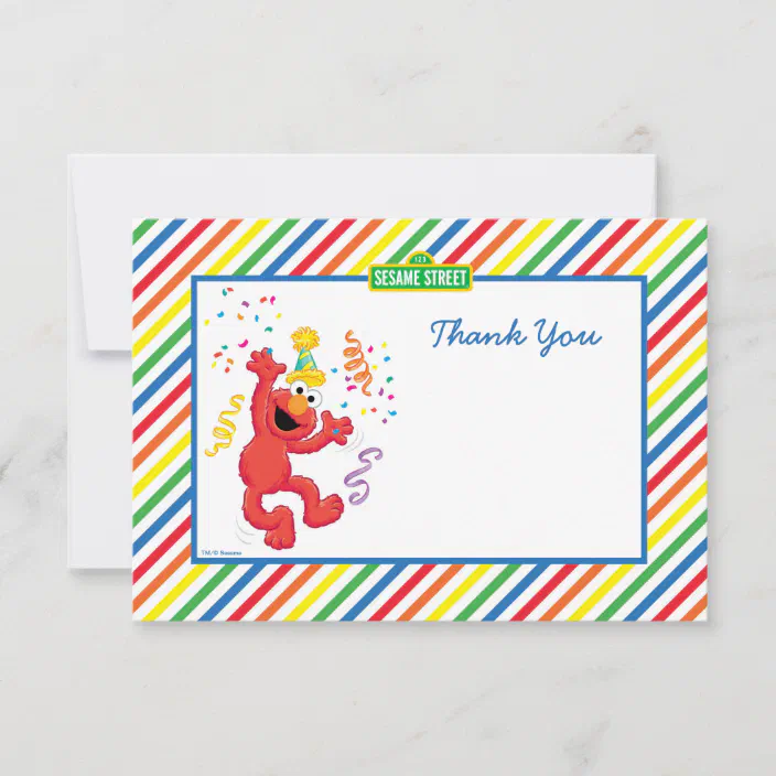 Rainbow Polkadot Personalized Birthday Party Thank You Cards 