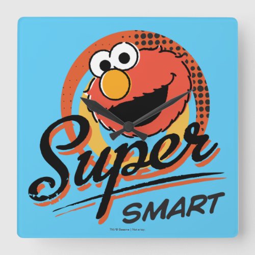 Elmo Super Smart Comic Square Wall Clock