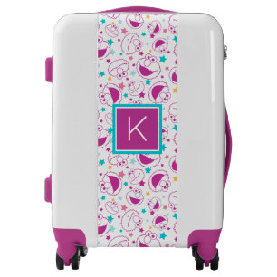 Elmo Sweet & Cute Star Pattern Monogram Luggage