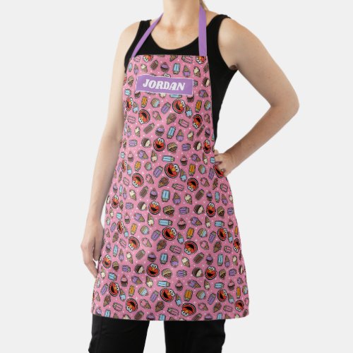 Elmo Sweet Treat Sticker Pattern Apron