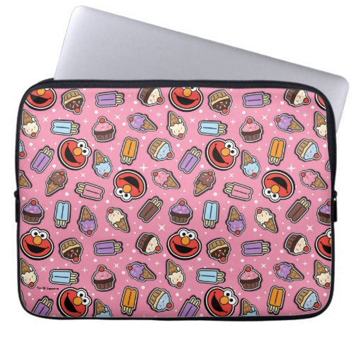 Elmo Sweet Treat Sticker Pattern Laptop Sleeve