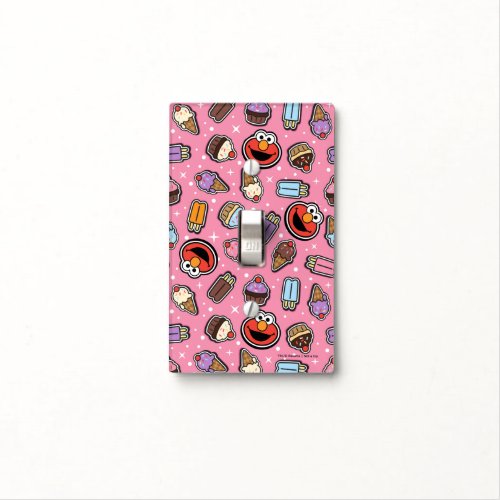 Elmo Sweet Treat Sticker Pattern Light Switch Cover