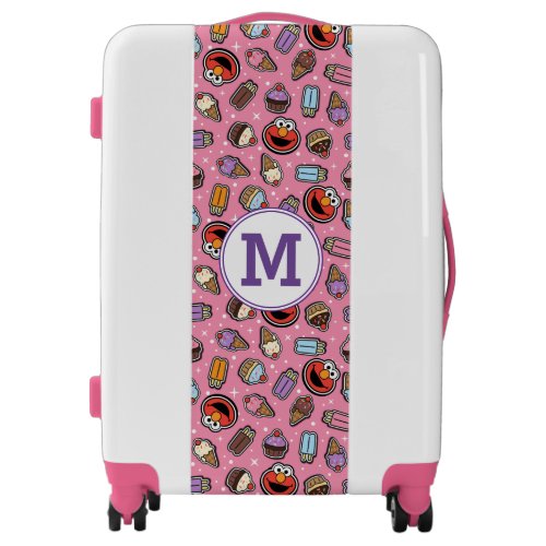 Elmo Sweet Treat Sticker Pattern Luggage