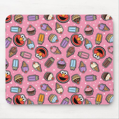 Elmo Sweet Treat Sticker Pattern Mouse Pad