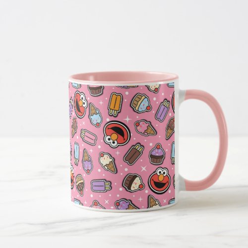 Elmo Sweet Treat Sticker Pattern Mug