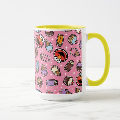 Elmo Sweet Treat Sticker Pattern Mug