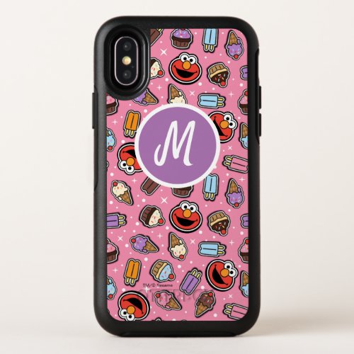 Elmo Sweet Treat Sticker Pattern OtterBox Symmetry iPhone X Case