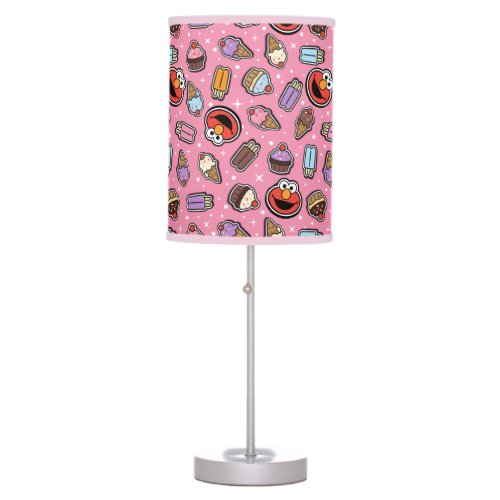 Elmo Sweet Treat Sticker Pattern Table Lamp