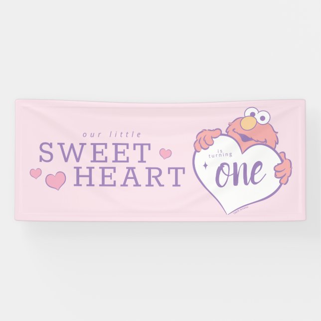 Elmo Sweetheart Birthday Banner (Horizontal)