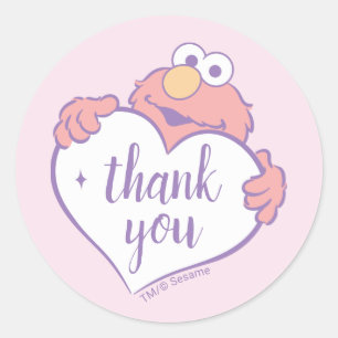 Elmo Sweetheart Birthday Classic Round Sticker