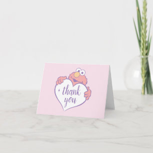 Elmo Sweetheart Birthday Letterpress Thank You Card