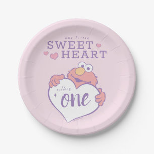 Elmo Sweetheart Birthday Paper Plates