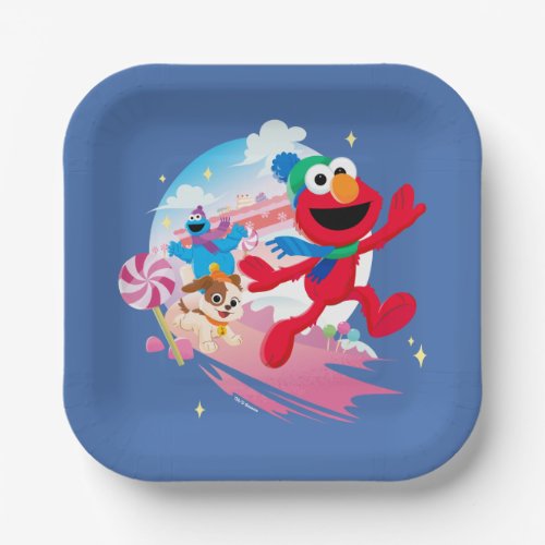 Elmo Tango  Cookie Monster  Best Christmas Ever Paper Plates