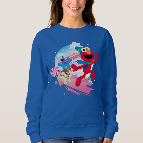 Elmo Tango  Cookie Monster  Best Christmas Ever Sweatshirt