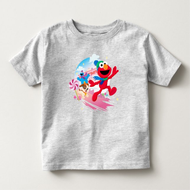 Elmo, Tango & Cookie Monster | Best Christmas Ever Toddler T-shirt (Front)