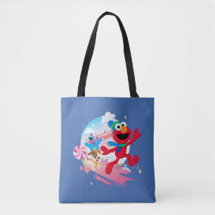 Elmo, Tango & Cookie Monster Best Christmas Ever Tote Bag