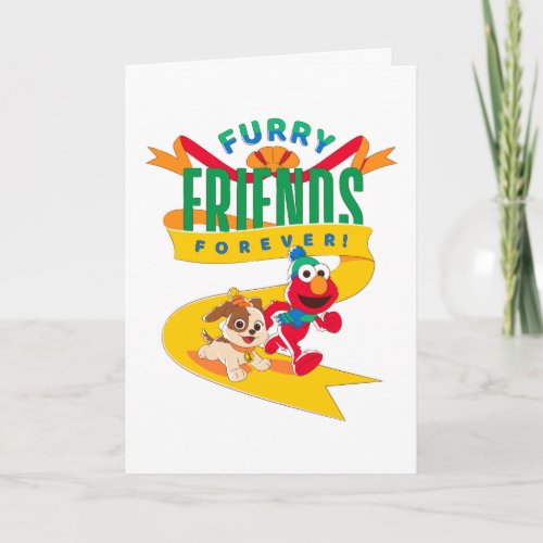 Elmo  Tango  Furry Friends Forever Card