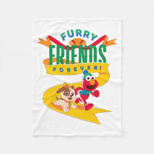 Elmo  Tango  Furry Friends Forever Fleece Blanket