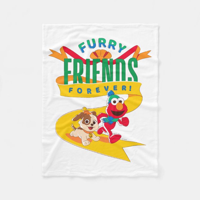 Elmo & Tango | Furry Friends Forever Fleece Blanket (Front)