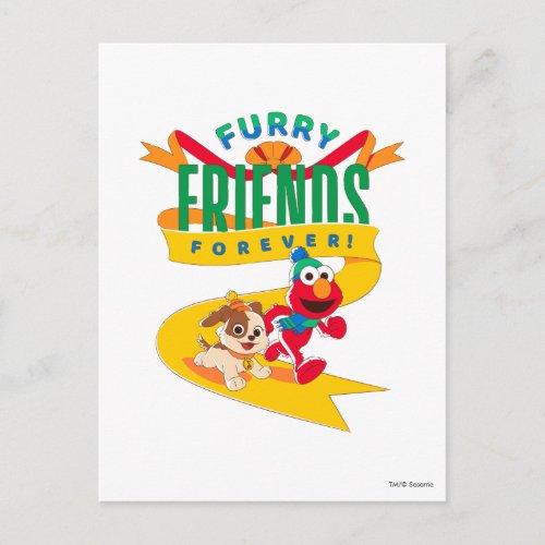 Elmo  Tango  Furry Friends Forever Postcard