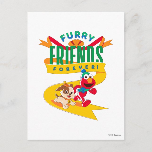 Elmo & Tango | Furry Friends Forever Postcard (Front)