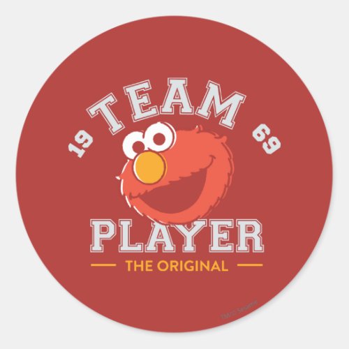 Elmo Team Player 1 Classic Round Sticker