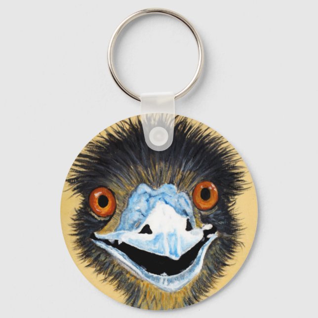 Elmo the Emu Keychain (Front)