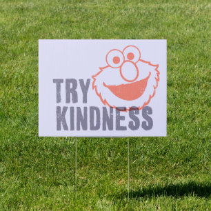 Elmo   Try Kindness Sign