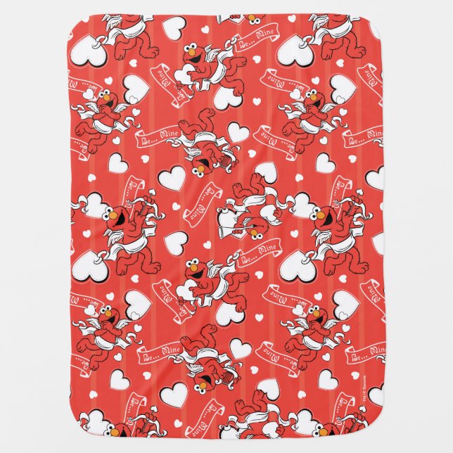 Elmo Valentine's Cupid Baby Blanket (Front)
