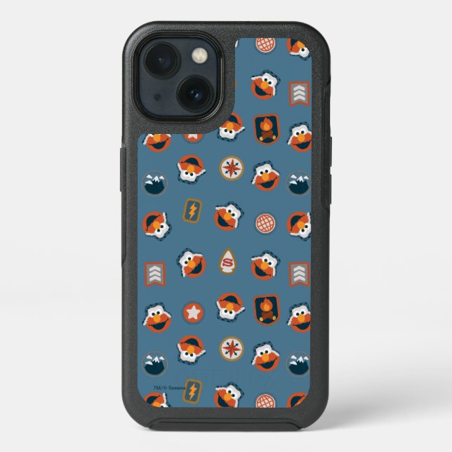 Elmo Woodland Explorer Pattern Otterbox iPhone Case (Back)