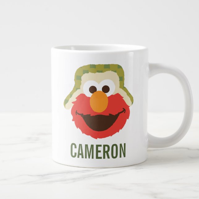 Elmo Woodland Face | Add Your Name Giant Coffee Mug (Right)