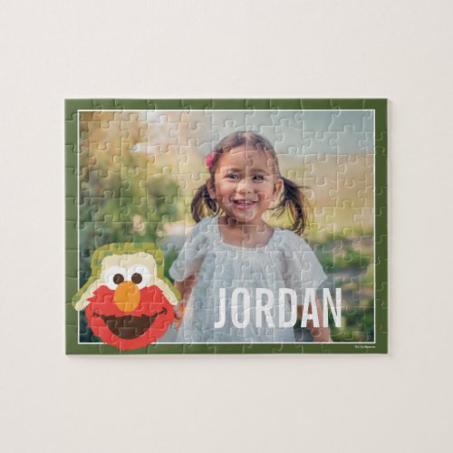 Elmo Woodland Face  Add Your Name Jigsaw Puzzle