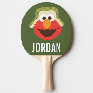 Elmo Woodland Face   Add Your Name Ping Pong Paddle