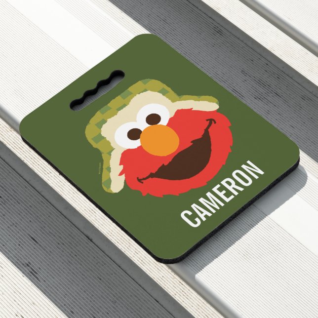 Elmo Woodland Face | Add Your Name Seat Cushion (In Situ)