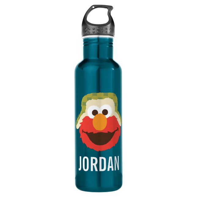 Elmo Woodland Face | Add Your Name Stainless Steel Water Bottle (Front)