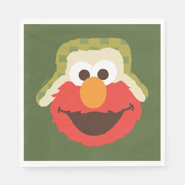Elmo Woodland Face Napkins (Front)