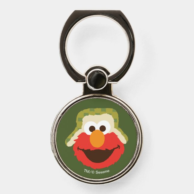 Elmo Woodland Face Phone Ring Stand (Front)