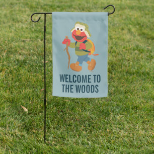 Elmo Woodland Hike   Add Your Message Garden Flag