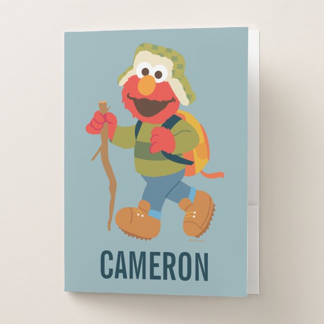 Elmo Woodland Hike | Add Your Name Pocket Folder (Front)
