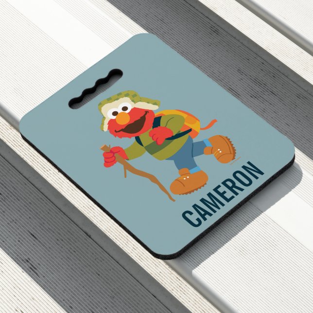 Elmo Woodland Hike | Add Your Name Seat Cushion (In Situ)