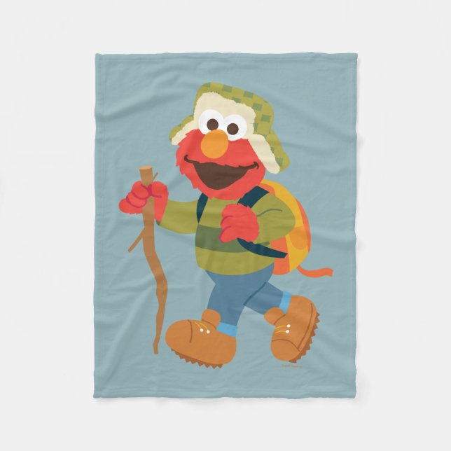 Elmo Woodland Hike Fleece Blanket (Front)