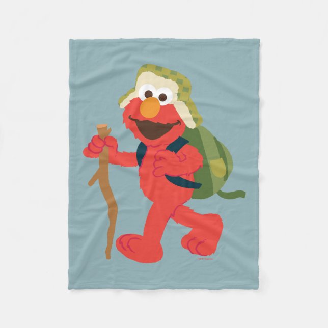 Elmo Woodland Hike Fleece Blanket (Front)