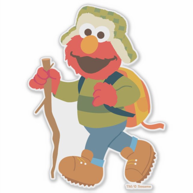 Elmo Woodland Hike Sticker (Front)