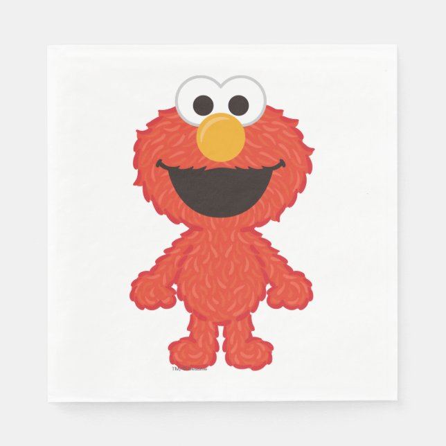 Elmo Wool Style Napkins (Front)