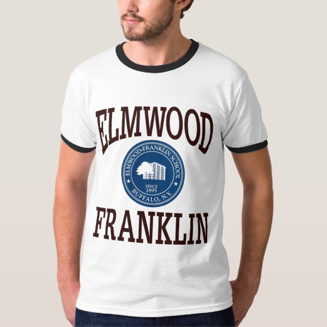 Elmwood Franklin Retro House Logo T-Shirt (Front)