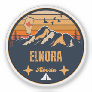 Elnora, Alberta Sticker
