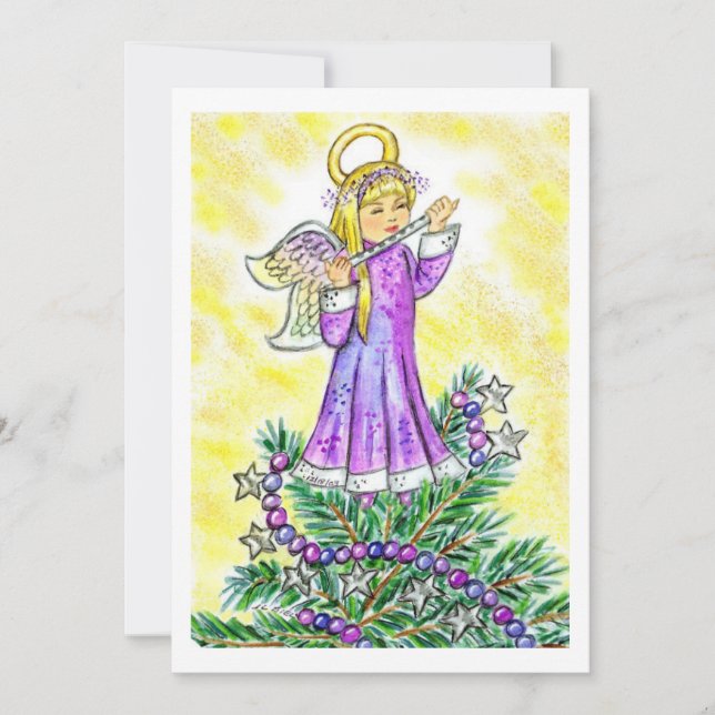 Eloise Christmas Angel JL Biel Holiday Card (Front)