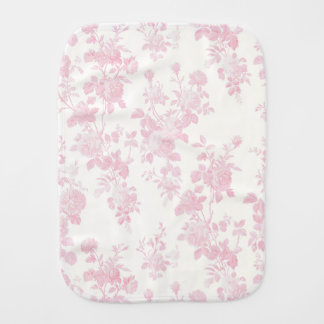 Eloise Floral, Cotton Candy two-tone Baby Burp Cloth